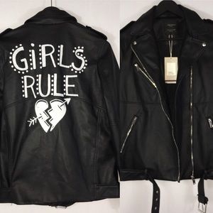 Zara | NWT Faux Leather Jacket Girls Rule Rare